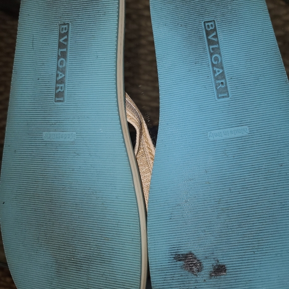 Bvlgari Bulgari Unisex flip flops sandals